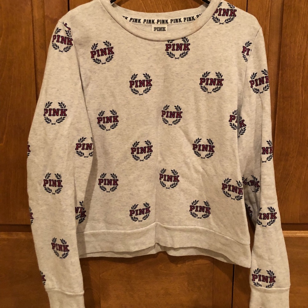 PINK crew neck sweatshirt